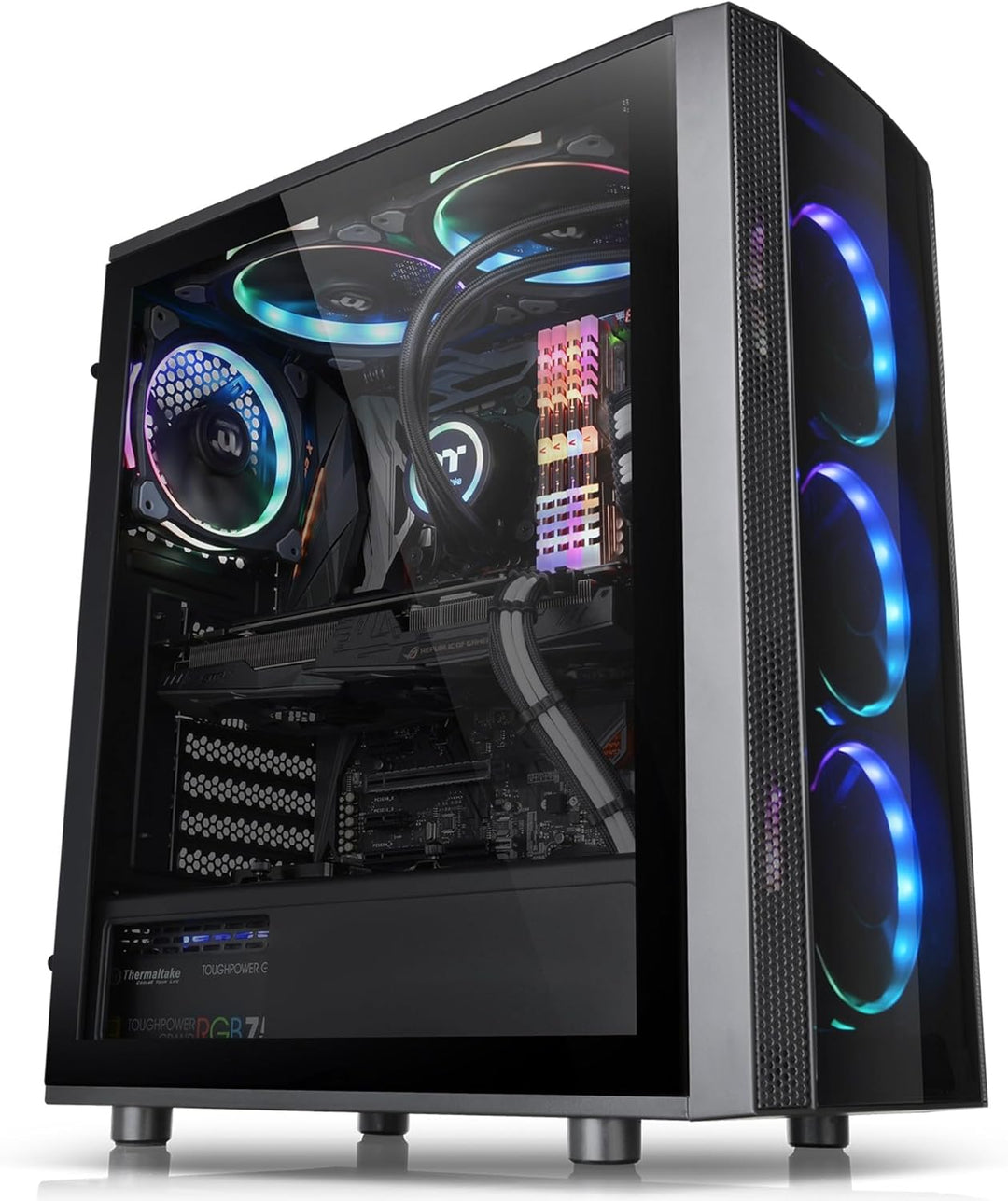 Thermaltake Versa J25 RGB TG (Tempered Glass) Midi Tower PC Gehäuse Versa J25 TG RGB