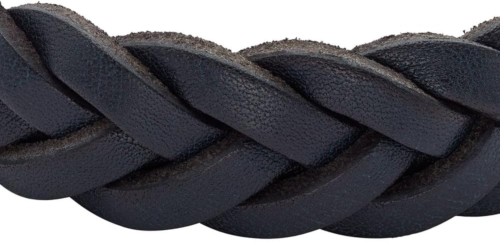 FOSSIL Armband für Männer Leather Essentials, Navy Lederarmband, Länge: 260mm, Breite: 20mm, JF04406