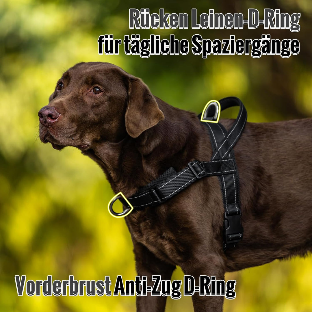 Arblina Hundegeschirr, Anti-Zug Hundegeschirr für Mittelgrosse und Grosse Hunde, T-förmiges Anti Zie