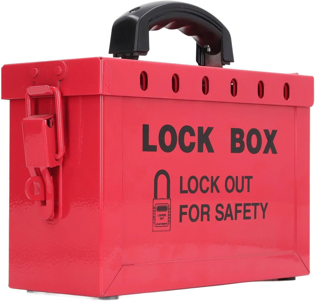 Ejoyous Lockout Tagout Box, Gruppenschloss-Box mit 12 Steckplätzen Sicherheitsgruppen-Schliessbox Vo