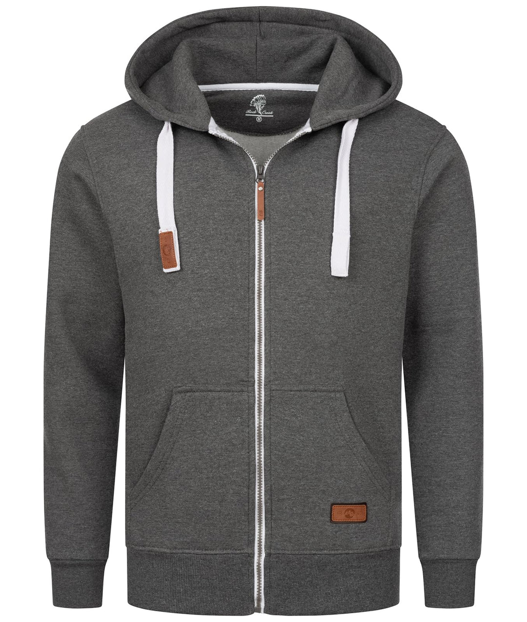 Rock Creek Herren Kapuzenpullover Jacke H-341 S Dunkelgrau, S Dunkelgrau