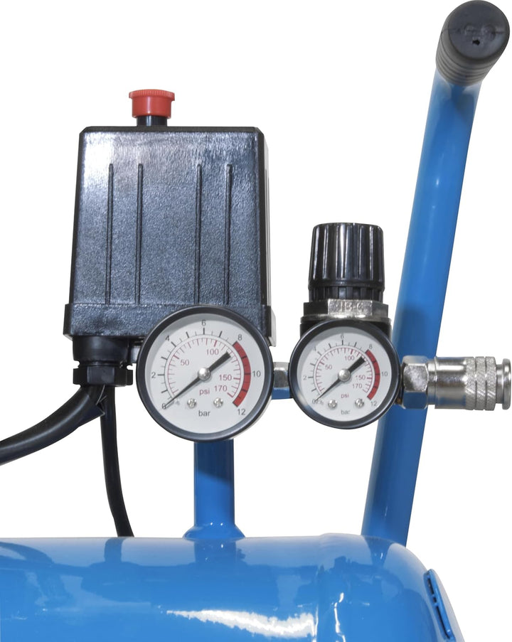 Güde 50136 Kompressor Airpower 150/8/24 Silent (Doppelkolbenaggregat Direktgetrieben, 0,75 kW, 230V,