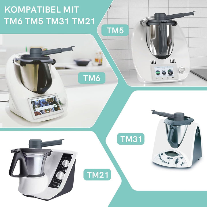 Dampfumleiter für Thermomix TM6 TM5 TM31, Dampfumleitung zum Schutz von Küchen Hängeschränken, Dampf
