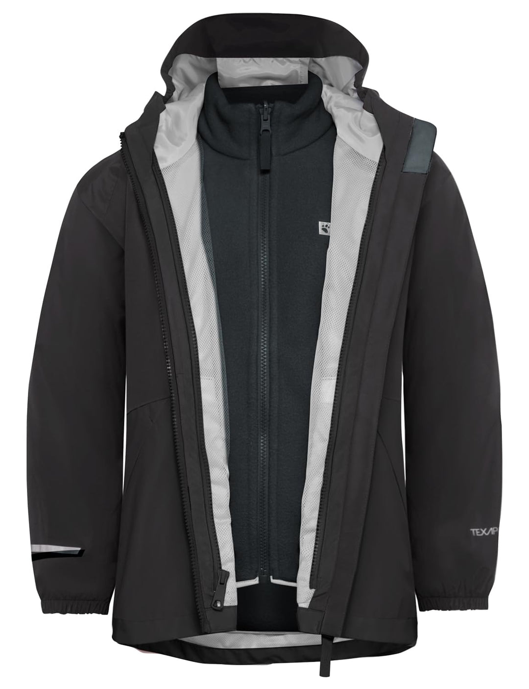 Jack Wolfskin Jungen Jacket 92 Schwarz, 92 Schwarz
