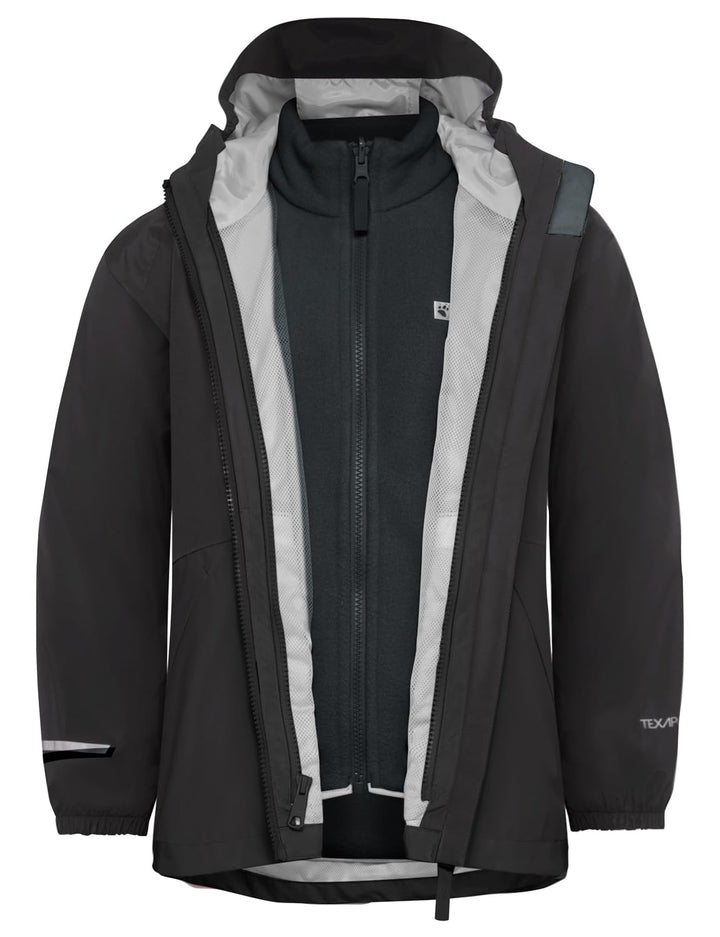 Jack Wolfskin Jungen Jacket 92 Schwarz, 92 Schwarz
