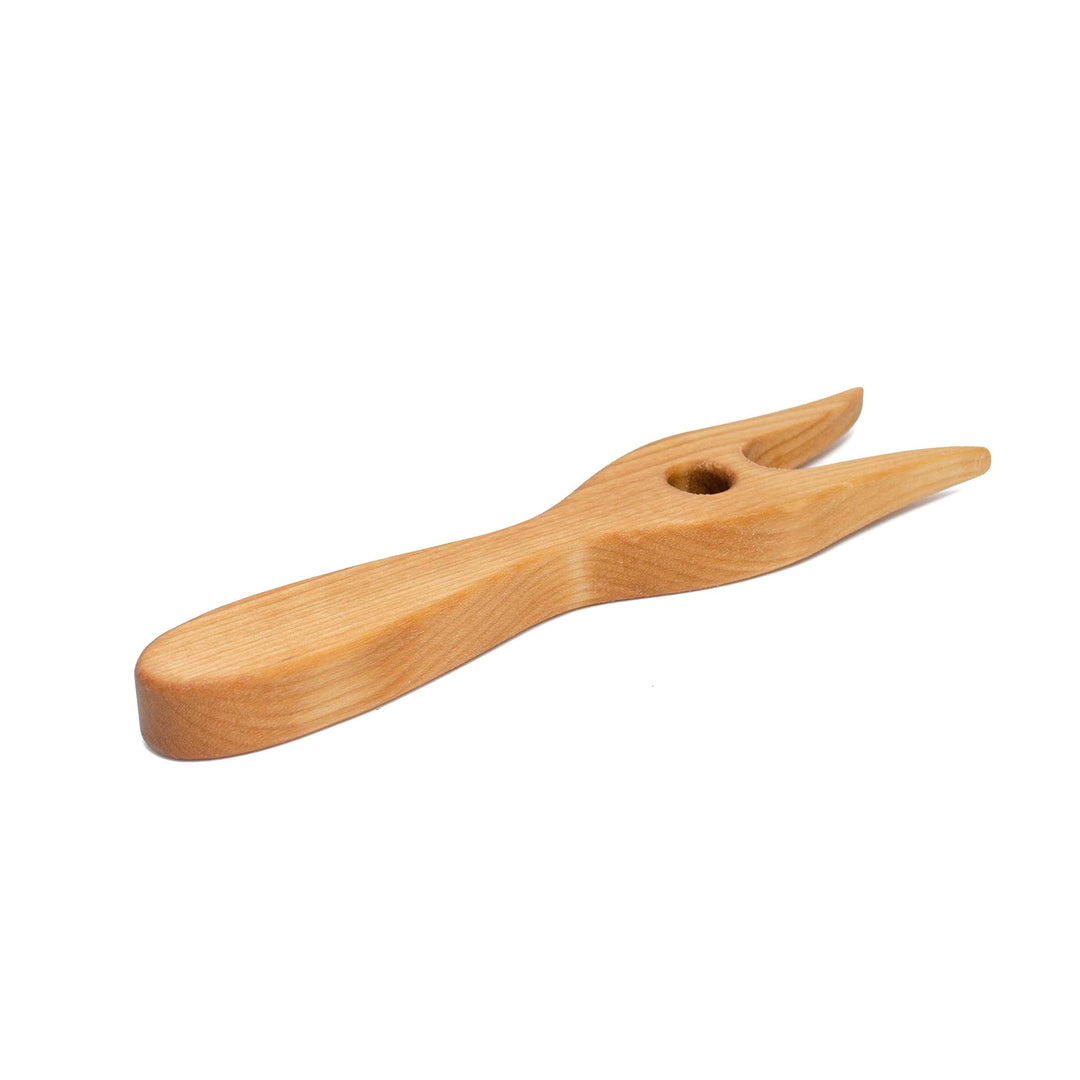 Strickgabel aus Holz, 10 Stk., Strickliesel, Lucet