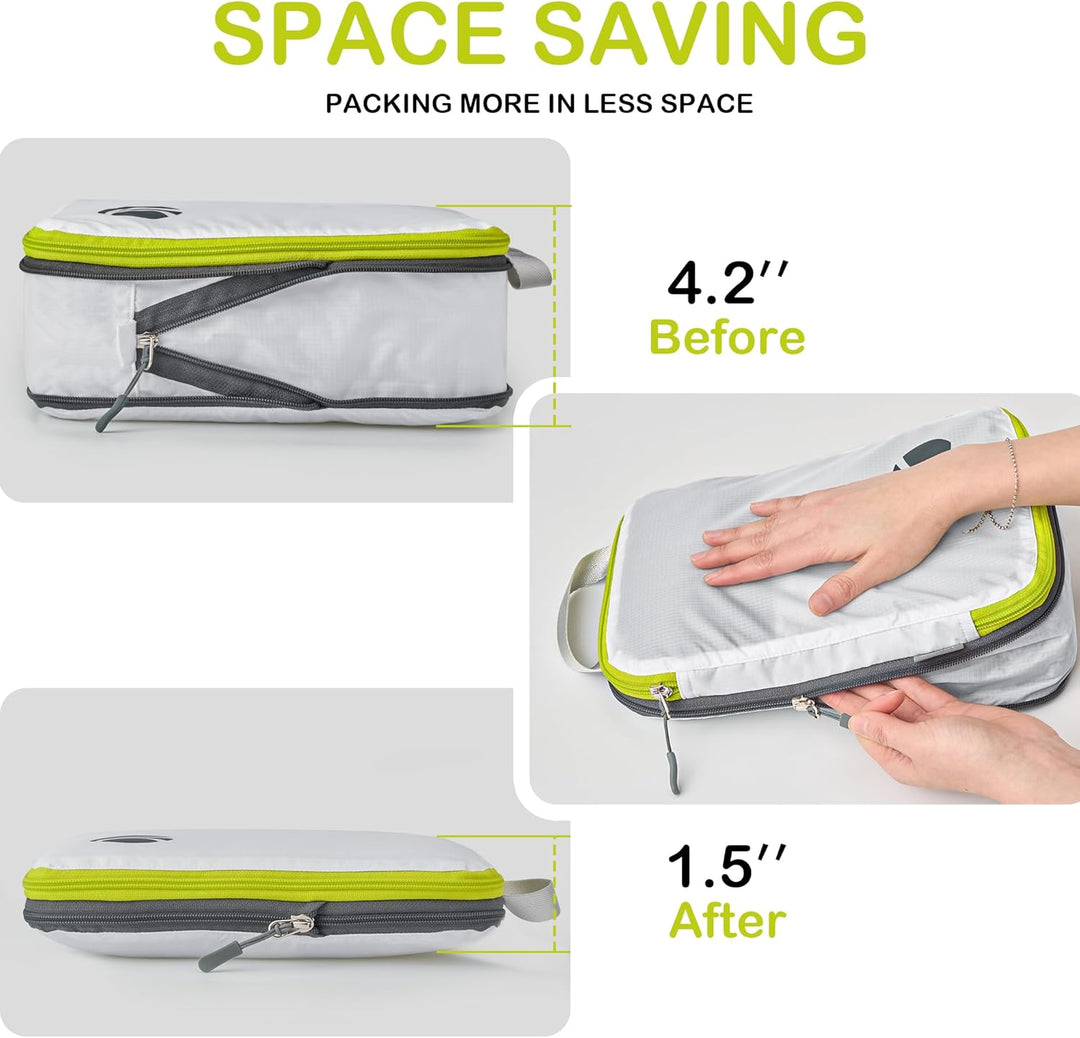 Cipway Kompression Koffer Organizer Set für Rucksack ，Ultraleichte Packtaschen Compression Packing C