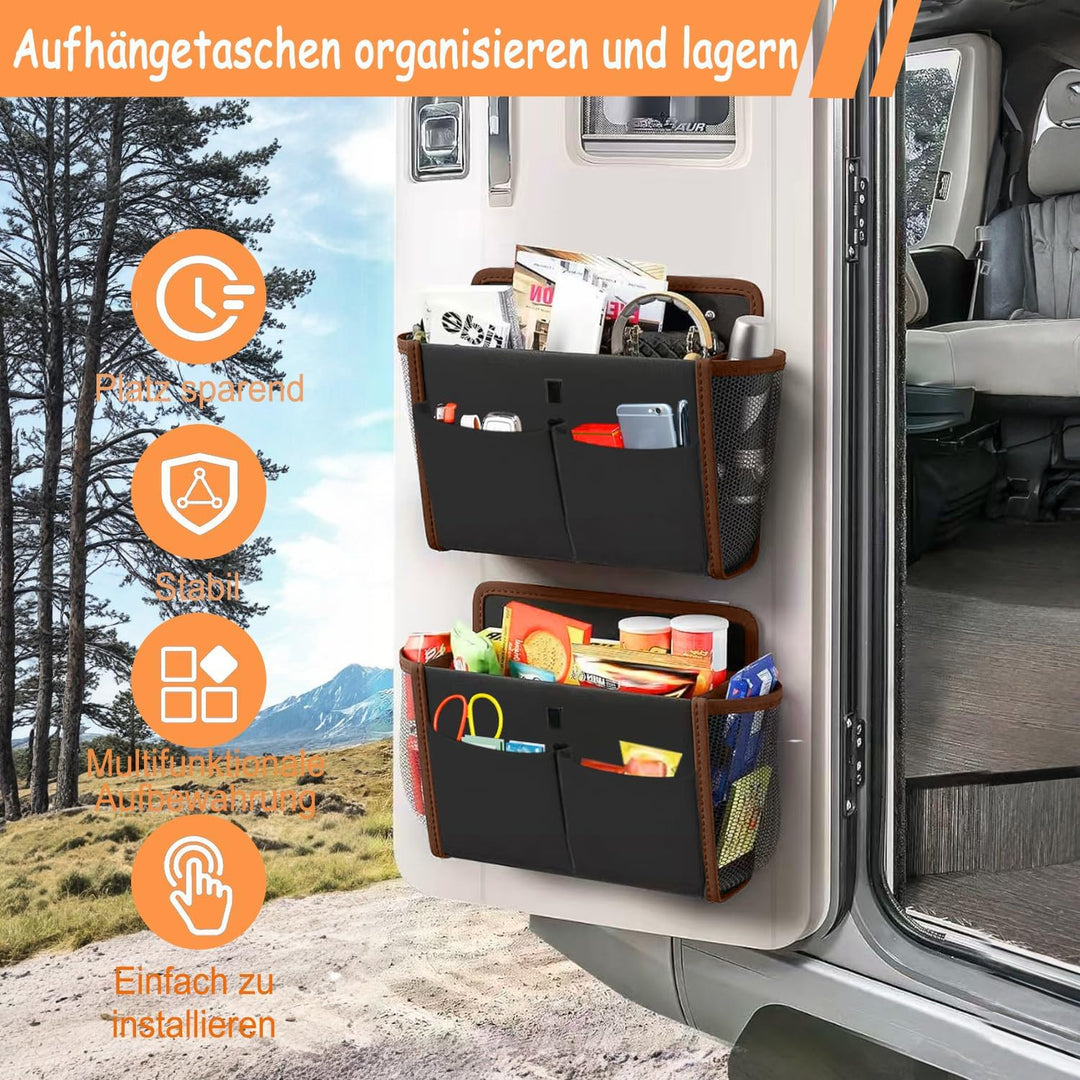 Wohnmobil Camping Organizer, Tür Organizer Hängend Selbstklebend, Faltbarer Schuhorganizer Hängeorga