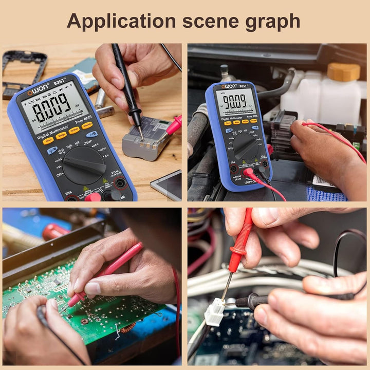 OWON B35T+ Digital Multimeter 6000 Count Auto Ranging Digital True RMS Smart Multimeter mit Bluetoot
