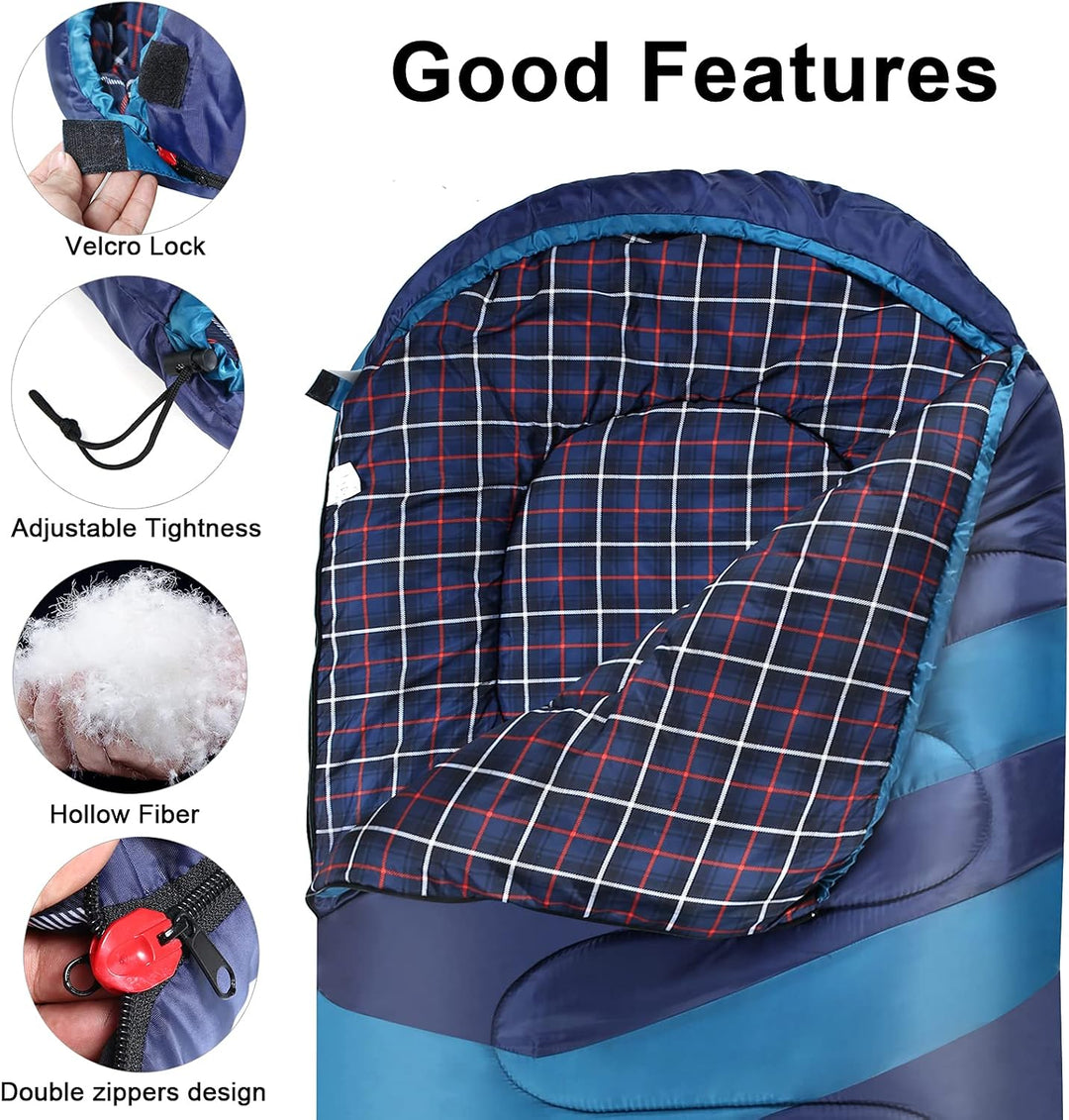 3-4 Jahreszeiten 1,6 kg Flanell Schlafsack Bedeckt Winter, Herbst, Frühling, Hergestellt aus Hohlfas