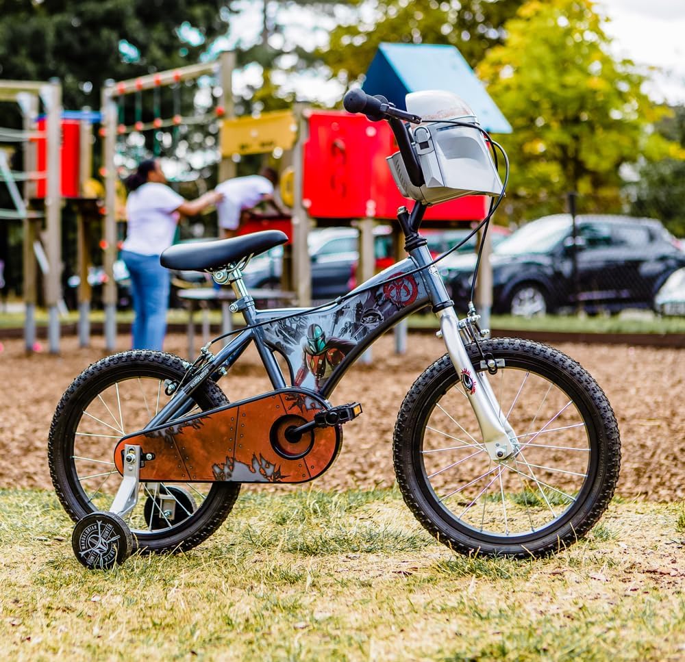 Huffy Jungen Star Wars Mandalorian Kinderfahrrad 16 Zoll, grau, 40,6 cm