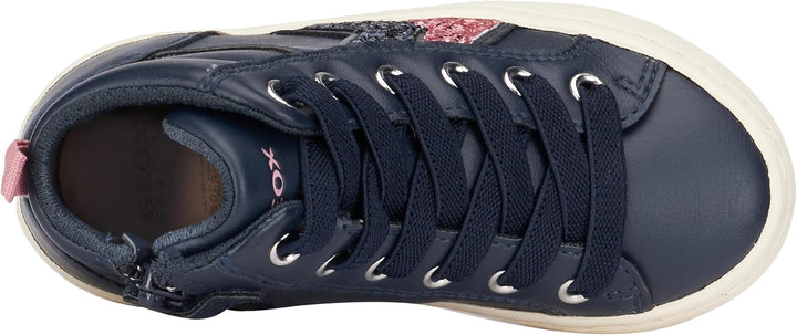Geox Mädchen J Kalispera Girl B Sneaker 36 EU Navy Dk Pink, 36 EU Navy Dk Pink