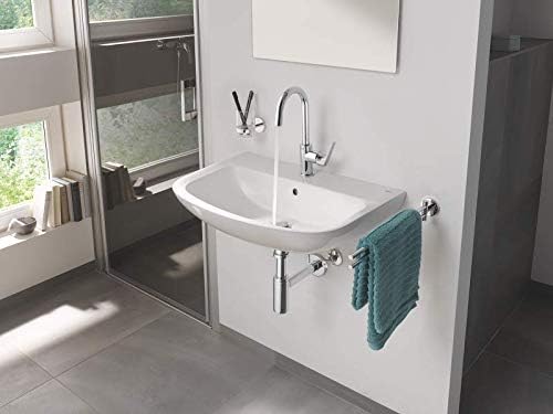 GROHE BauFlow - Einhand-Waschtischarmatur (langlebige Oberfläche, L-Size, Einlochmontage) chrom, 237