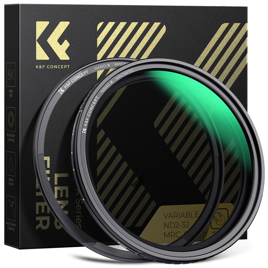 K&F Concept ND Filter 72mm Magnetischer Variabler Graufilter ND2-32 (1-5 Stop) Neutral Graufilter mi