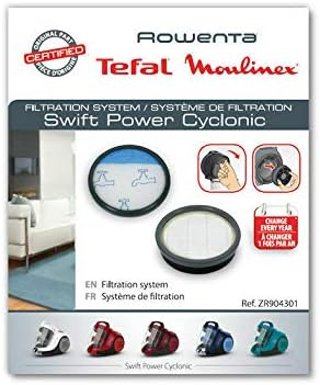Rowenta ZR904301 Filter-Set für Staubsauger | ohne Beutel | für Swift Power Cyclonic | Grau