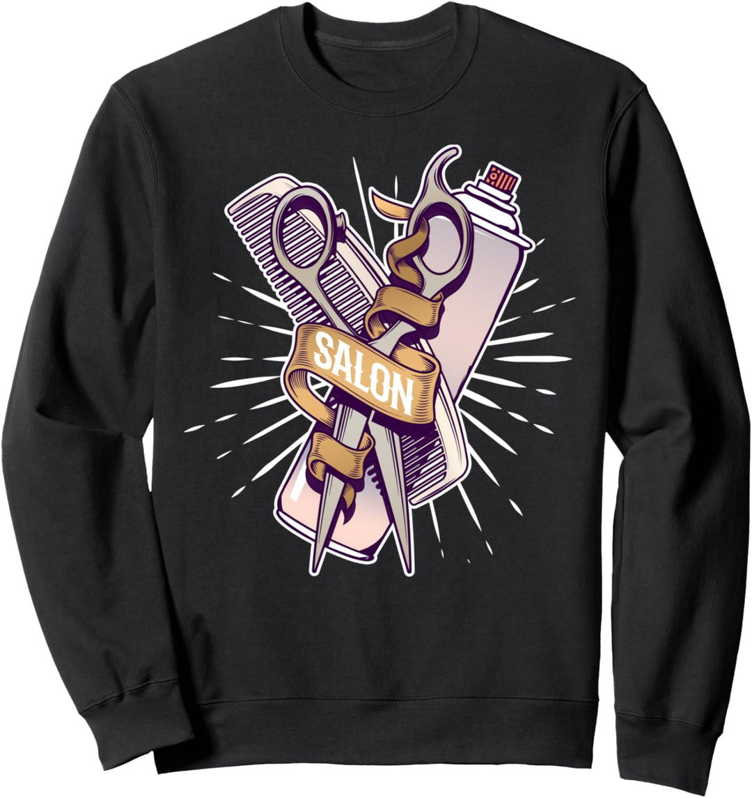 Lustiges Friseur Salon Styling Geschenk Fun Sweatshirt