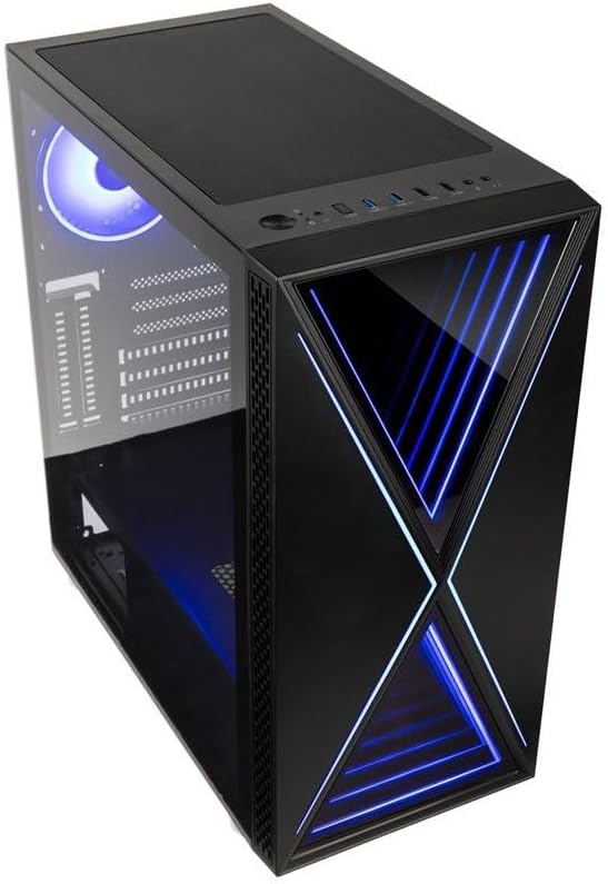 KOLINK Void X Midi Tower PC-Gehäuse, Computergehäuse, PC Hülle, PC Gehäuse ARGB, Gaming PC Case, PC