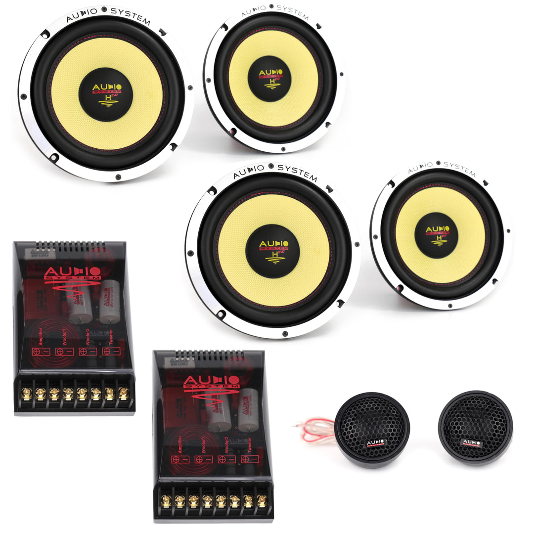 Audio System H 165 EVO 2-4 Helon Series 2-OHM 16,5cm Doppelkomposystem EXTREM KICKBASS Lautsprecher