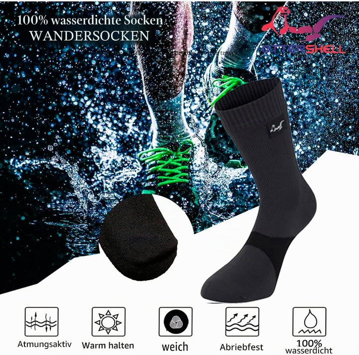 OTTERSHELL Wasserdichte, atmungsaktive Socken Geeignet für Outdoor-Aktivitäten wie Golf, Laufen, Rad