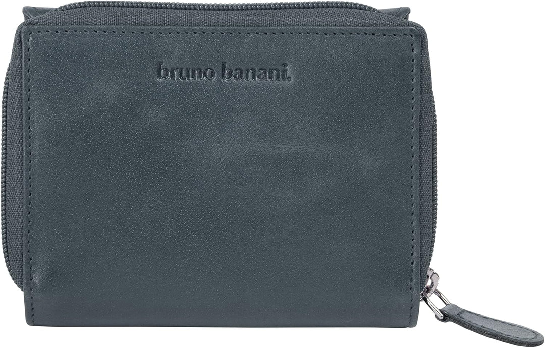 bruno banani Geldbörse Mandala Echt Leder Damen | lässig-schickes Lederportemonnaie, RFID-Schutz, kl