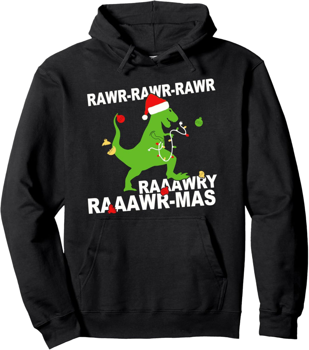 Rawr Rawr-Mas Weihnachten Dinosaurier Pullover Hoodie