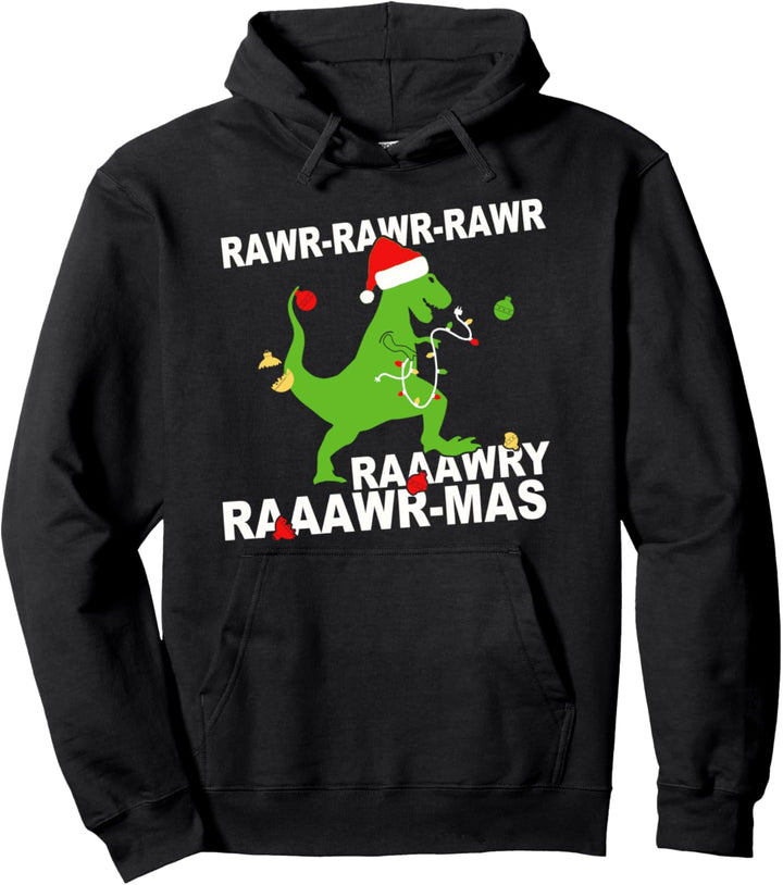 Rawr Rawr-Mas Weihnachten Dinosaurier Pullover Hoodie