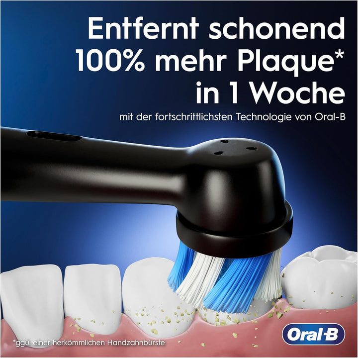 Oral-B iO Series 3 Plus Edition Doppelpack Elektrische Zahnbürste/Electric Toothbrush, PLUS 4 Aufste