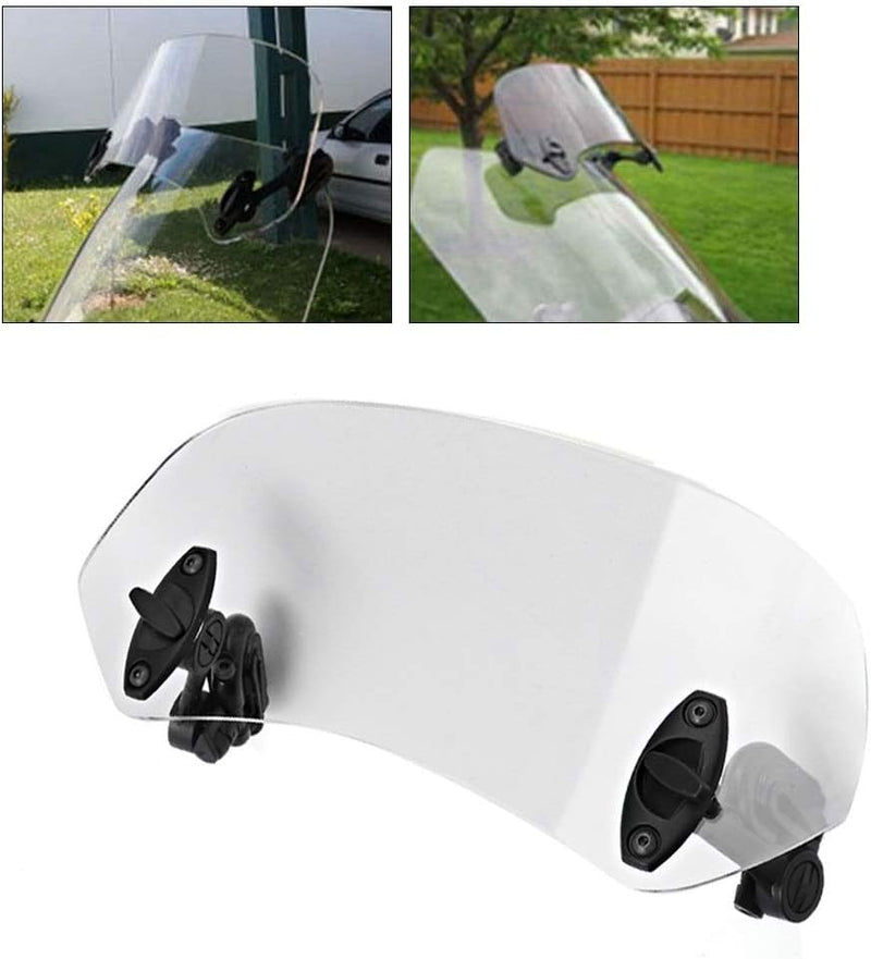 DEWIN Windabweiser Motorrad, Universal Windschutzscheibe Motorrad Windschild Spoiler Universal Motor