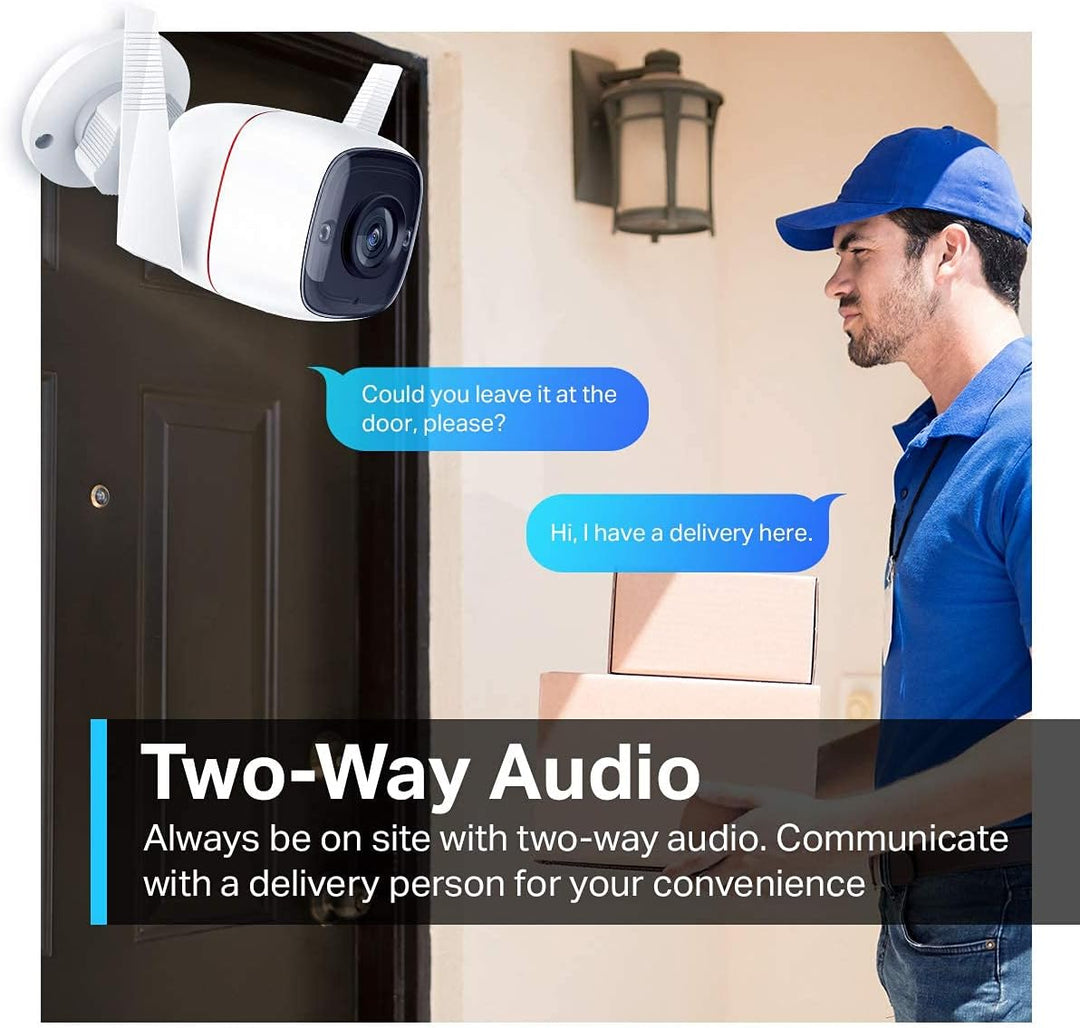 TP-Link Tapo C310 Überwachungskamera Aussen, WLAN IP Kamera, 3MP Hochauflösung, 30m Nachtsicht, Bewe