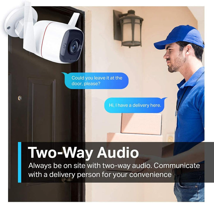 TP-Link Tapo C310 Überwachungskamera Aussen, WLAN IP Kamera, 3MP Hochauflösung, 30m Nachtsicht, Bewe