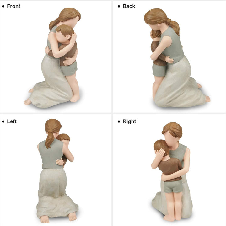 Carracci Mutter und Sohn Figuren, die grössten Bond Mutter und Sohn Statuen, Skulpturen handgemalte