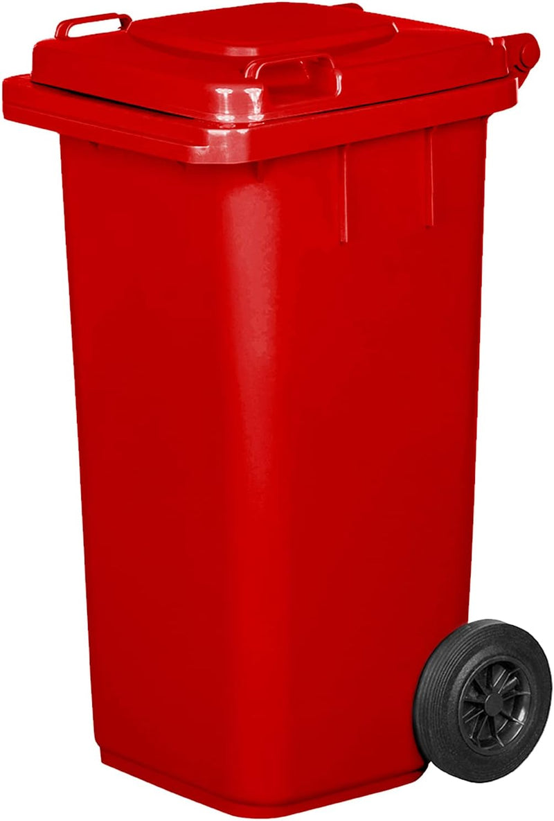Jestic Mülltonne 120 240 mit leisen Gummirädern für getrennte Mülltrennung, Recycling innen aussen E