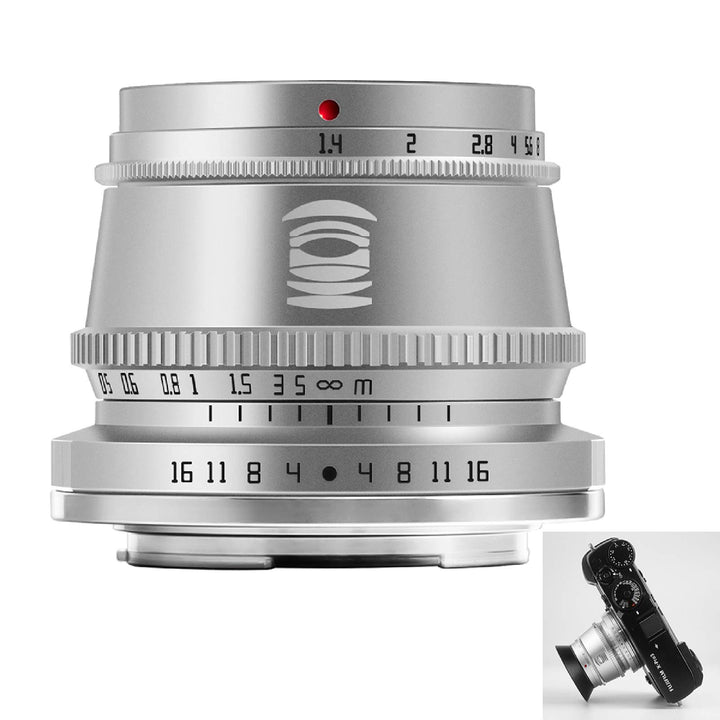 TTArtisan 35mm F1.4 Objektiv APS-C MF Kameraobjektiv kompatibel mit FX Mount Kameras X-A1 X-A10 X-M1