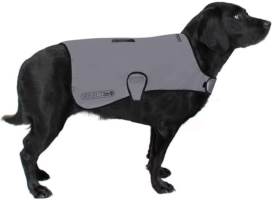 Proviz Sports 100% Reflective High-Vis Waterproof Dog Coat, S
