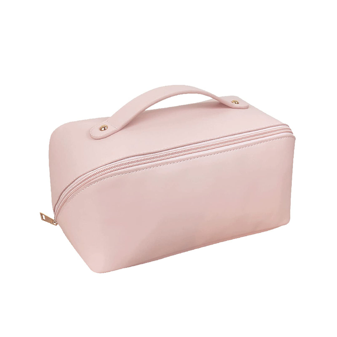 Grosse Kapazität Kosmetiktasche Wasserdicht Kulturtasche Leder Schminktasche Multifunktions Kulturbe
