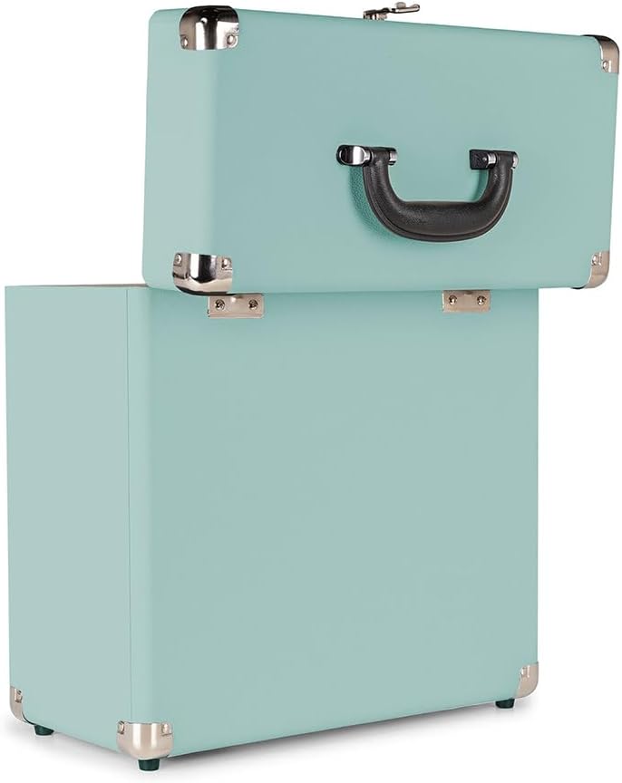 Audizio RC32 - Robuster Koffer für Schallplatten Aufbewahrung - Design Vinyl Holder - Plattenkoffer