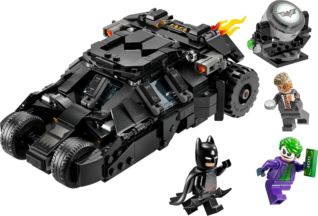 LEGO DC Batman: Batman Tumbler vs. Two-Face & The Joker - Superhelden Spielzeug mit Batmobil Auto -