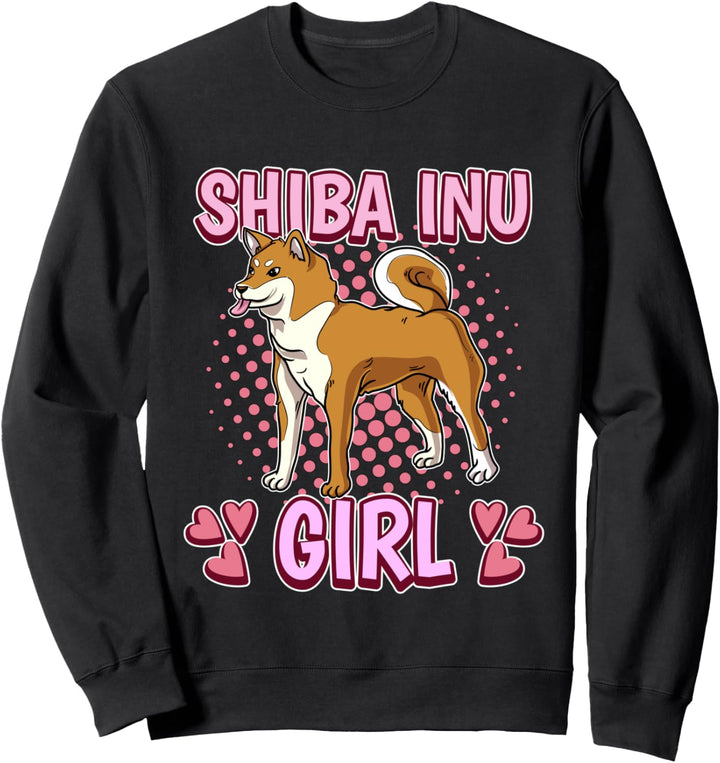 Damen Shiba Inu Girl Mädchen Shiba Inu Sweatshirt