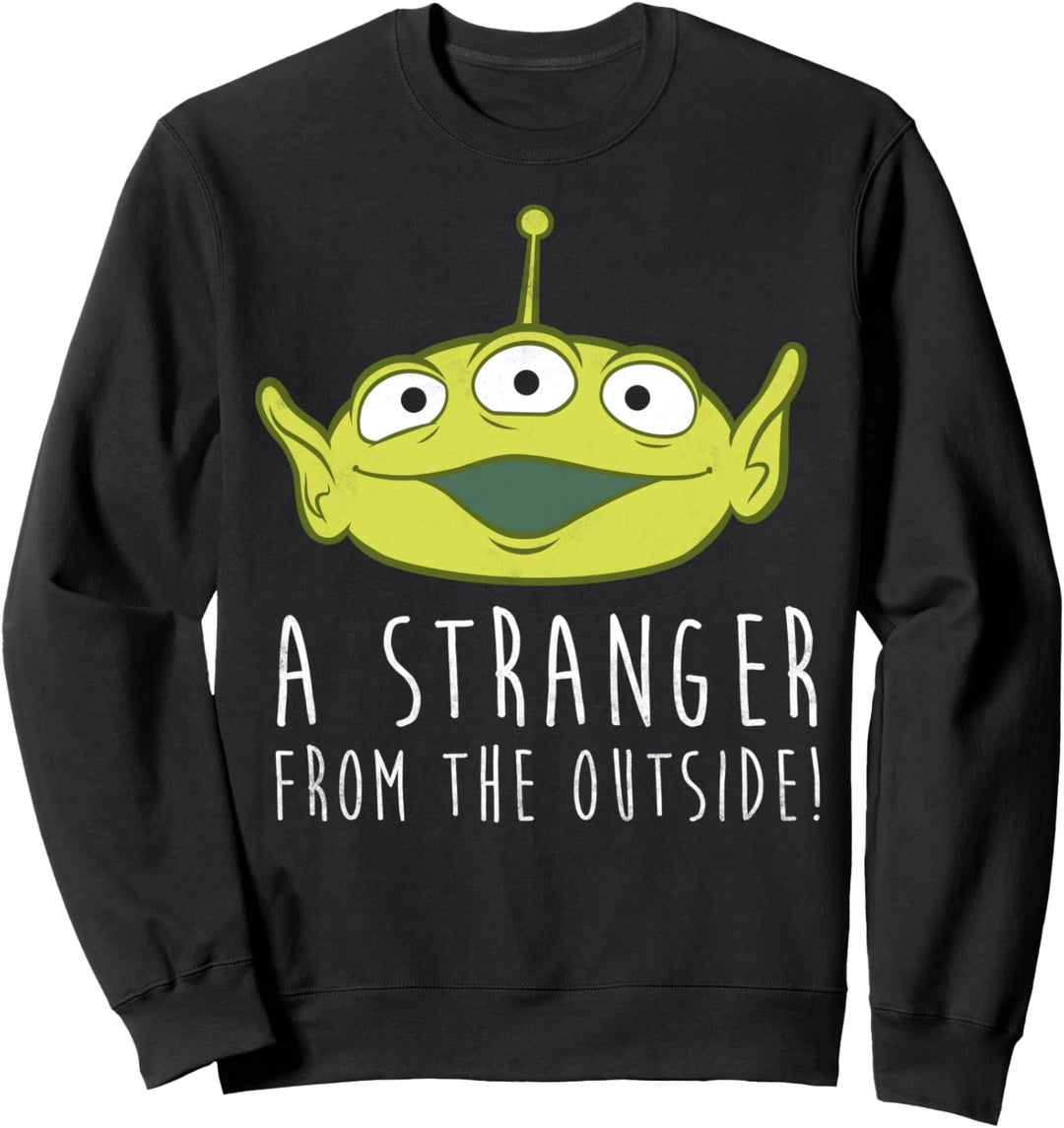 Disney Pixar Toy Story Alien A Stranger Text Sweatshirt
