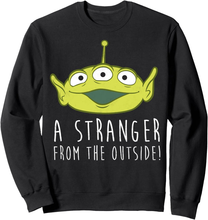 Disney Pixar Toy Story Alien A Stranger Text Sweatshirt