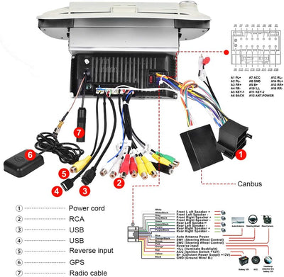 7-Zoll Doppel Din Android Autoradio für FIAT 500 2007 2008 2009 2010 2011 2012 2013 2014 2015 Touchs