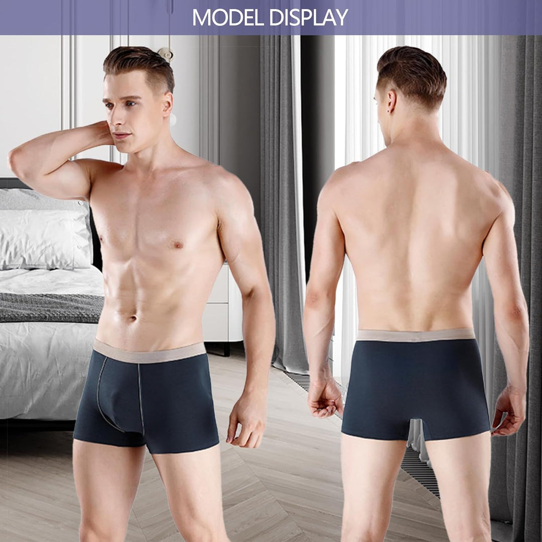 SHUOJIA Boxershorts Men Herren 6er Pack Retroshorts Männer Trunks Baumwolle Unterwäsche Weiche Und I