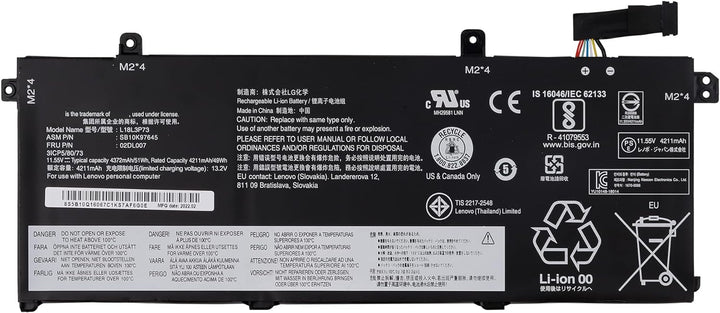 Swark Replacement Akku L18L3P73 L18C3P72 Kompatibel mit Lenovo ThinkPad T490 T495 T14 P14S P43S 02DL