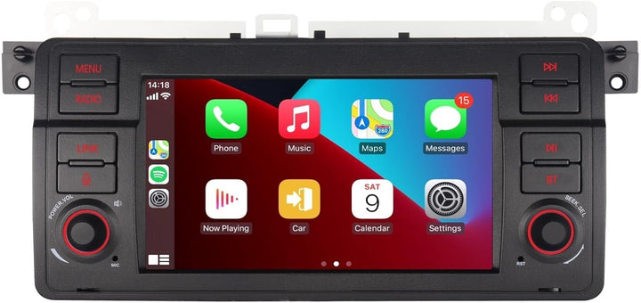 LXKLSZ Autoradio für BMW E46 3er Serie 1999-2004 Kompatibel mit Carplay/Android Auto mit 7 Zoll Touc