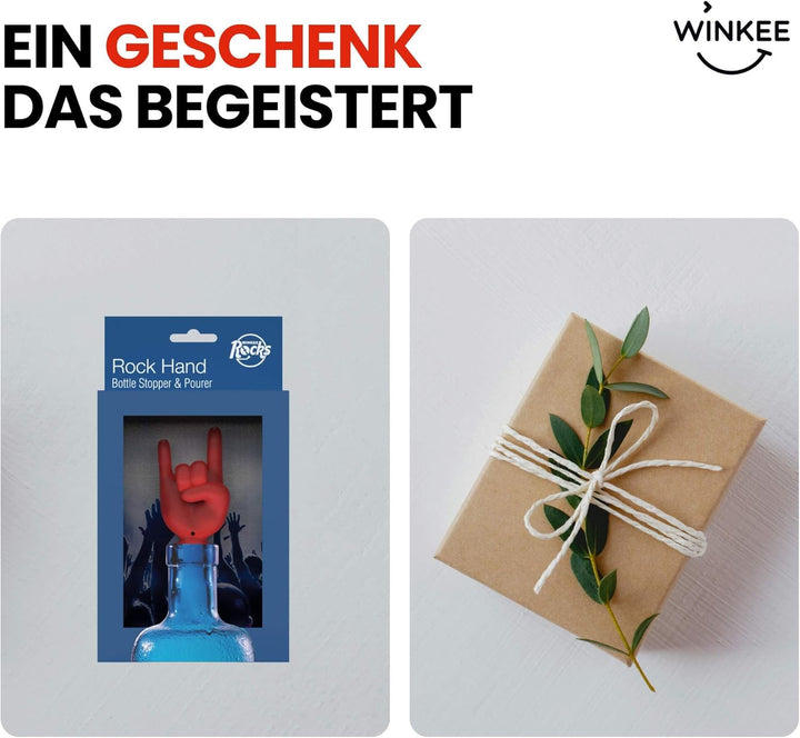 Rock Hand Spirituosen Ausgiesser I Ausgiesser für Ölflasche I Flaschenverschluss aus Silikon