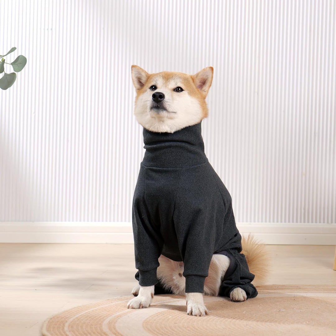 Hundemantel Winter, Warmer Fleece Hundepullover mit Beinen, Weiche Vierbeinige Hundejacke für Kleine