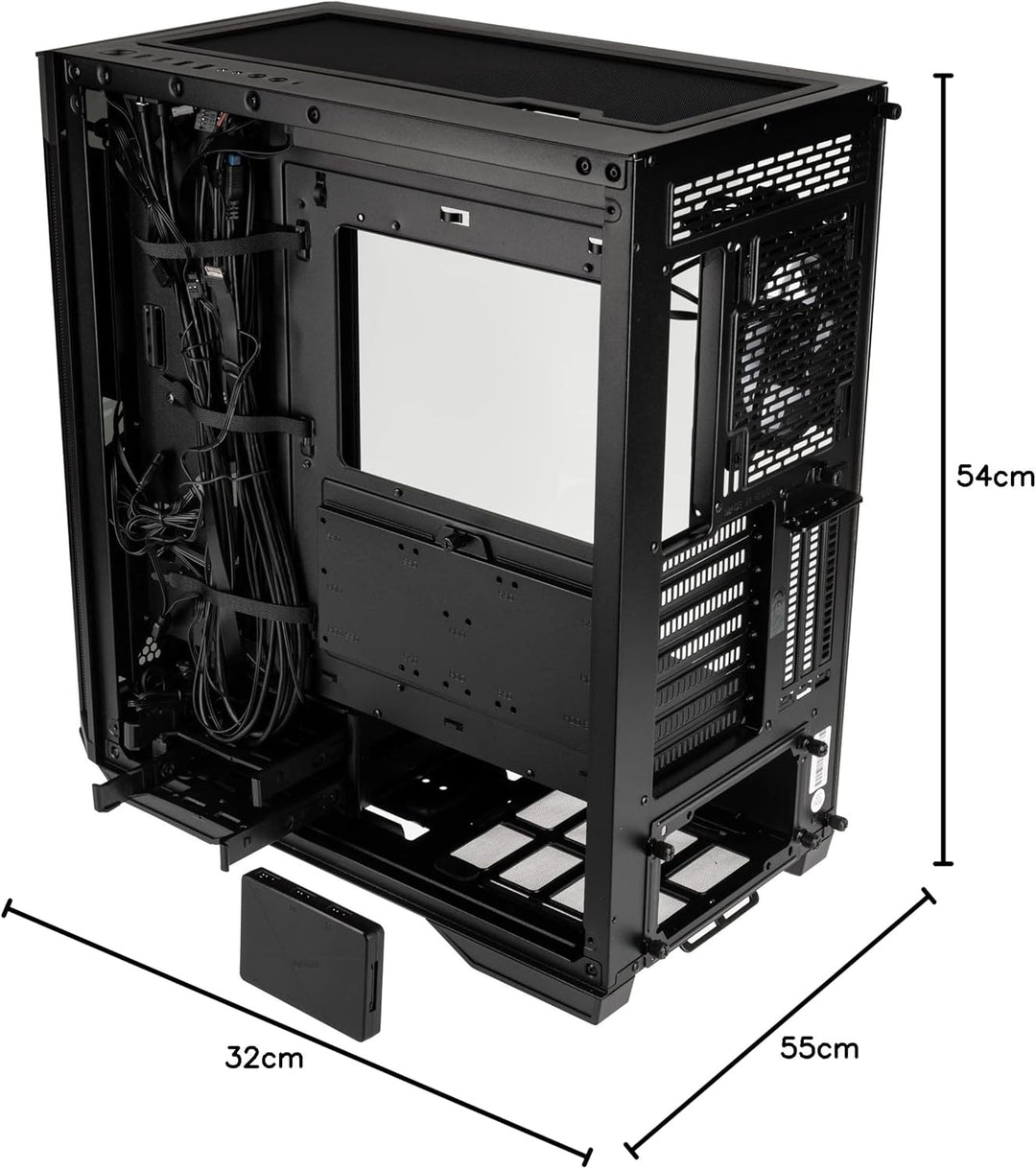 KOLINK Observatory Z ARGB E-ATX Midi-Tower Computer Gehäuse, 4 Vorinstallierte ARGB-Lüfter, Gehäuse