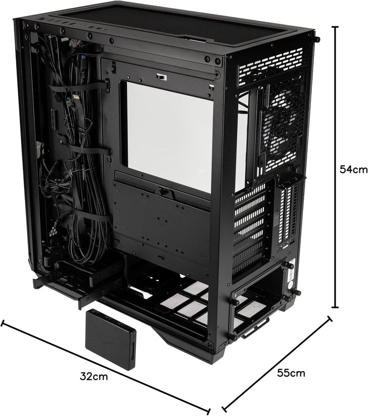 KOLINK Observatory Z ARGB E-ATX Midi-Tower Computer Gehäuse, 4 Vorinstallierte ARGB-Lüfter, Gehäuse