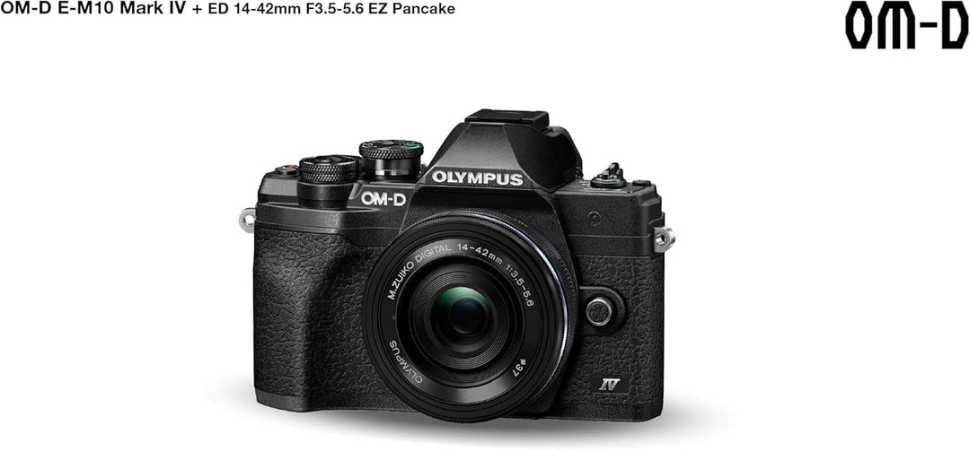 Olympus OM-D E-M10 Mark IV Micro-Four-Thirds-Systemkamera-Kit, 20 MP Sensor, 5-Achsen-Bildstabilisat