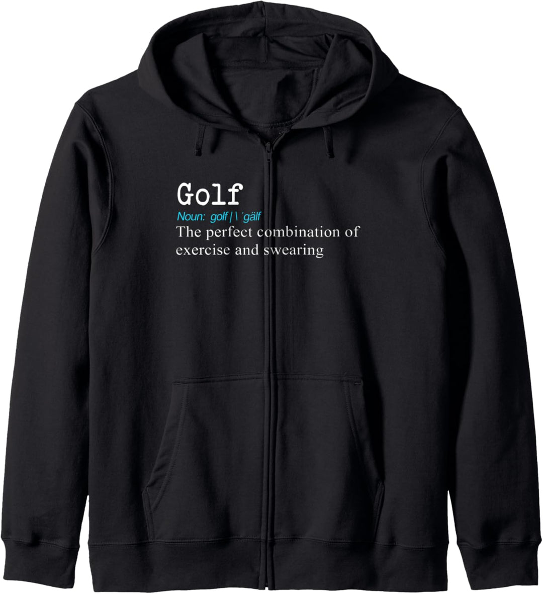 Lustiges Golfwörterbuch Definition für Golfer Geschenk Kapuzenjacke